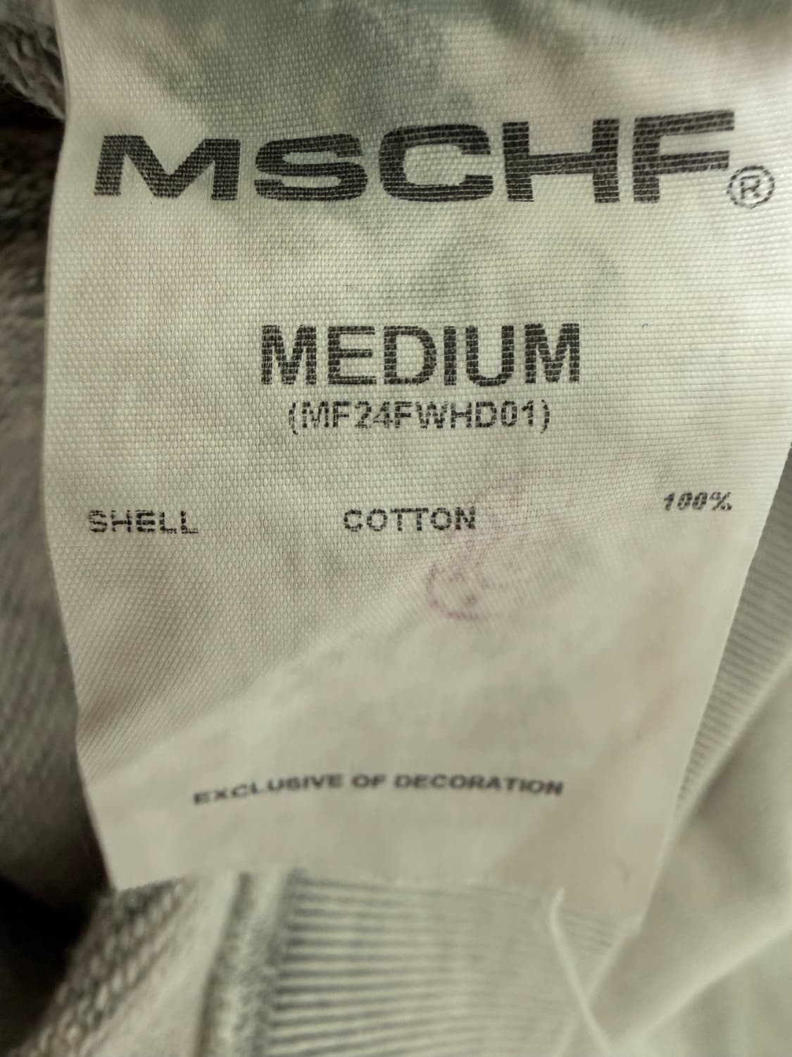 미스치프 블리치드 풀오버 후드티 M 상품이미지3