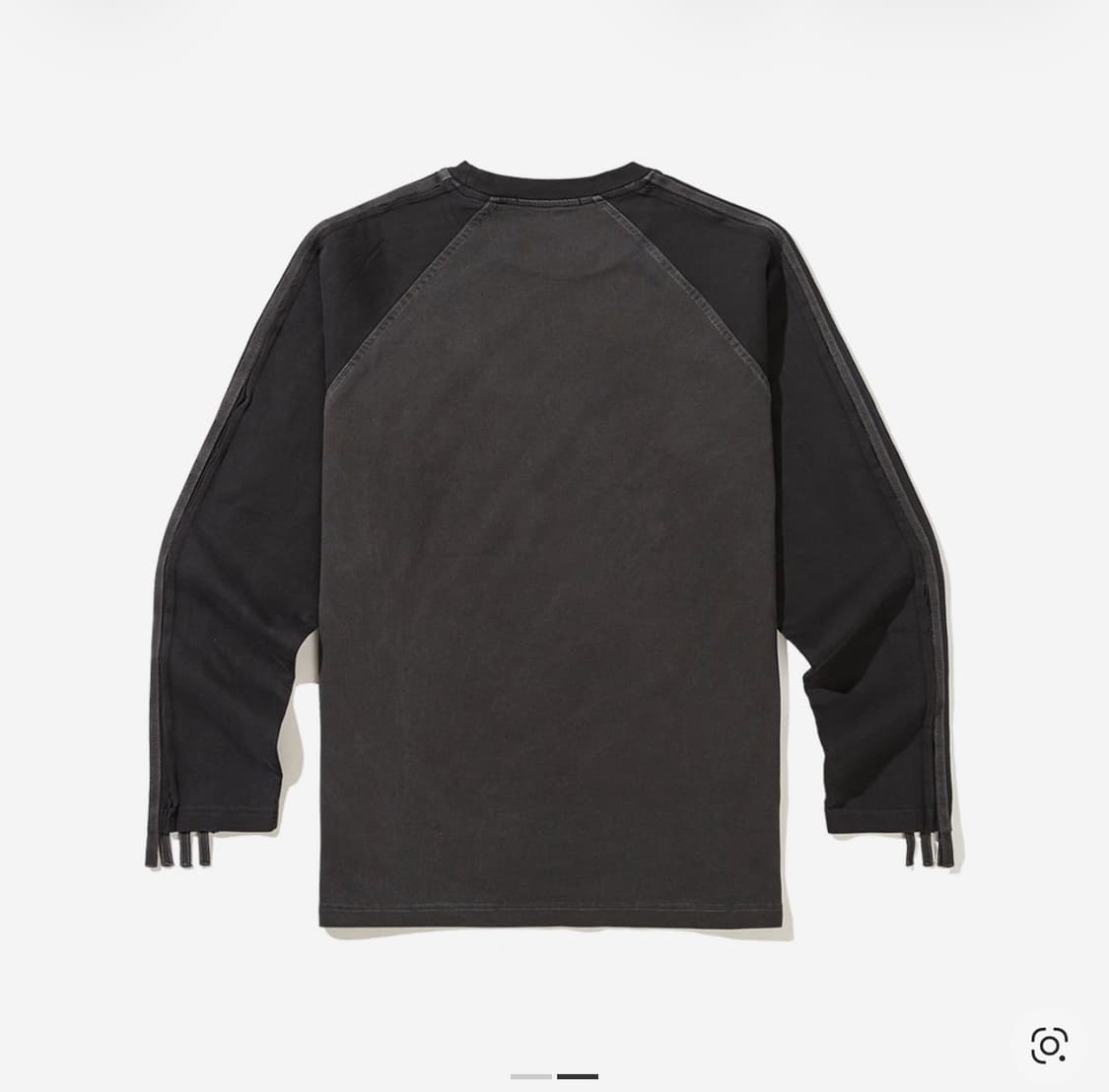 아이시토 래글런 롱슬리브 티셔츠 다크그레이 상품이미지2
