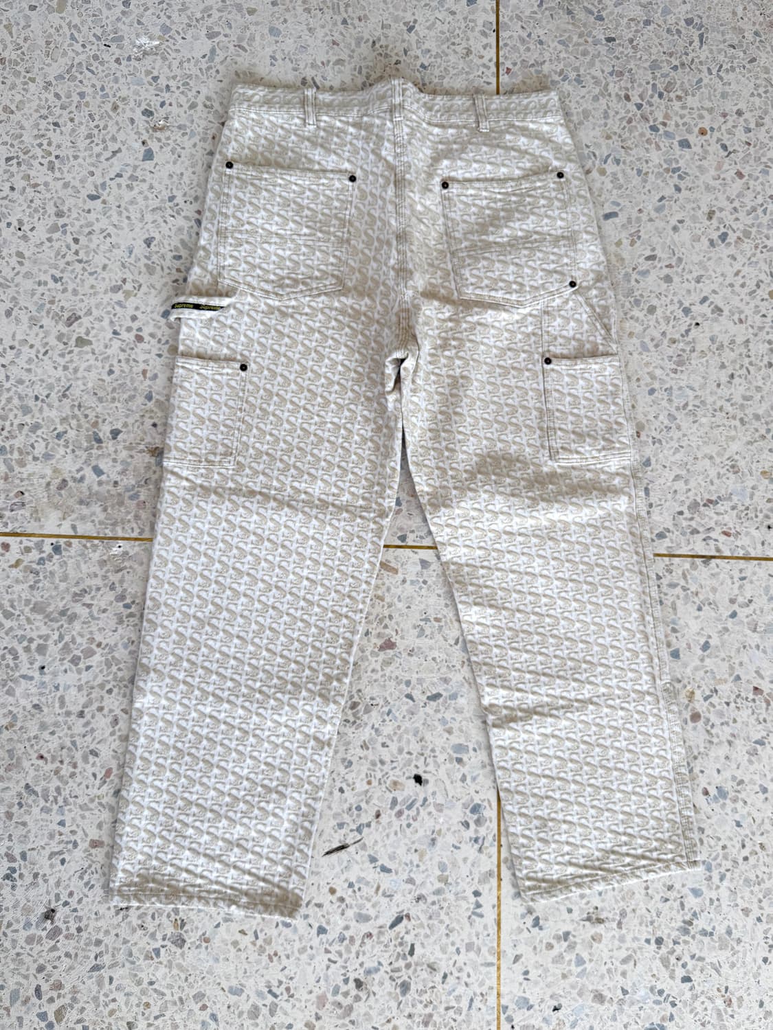 Supreme 모노그램 자수 더블니 워크 팬츠 상품이미지5