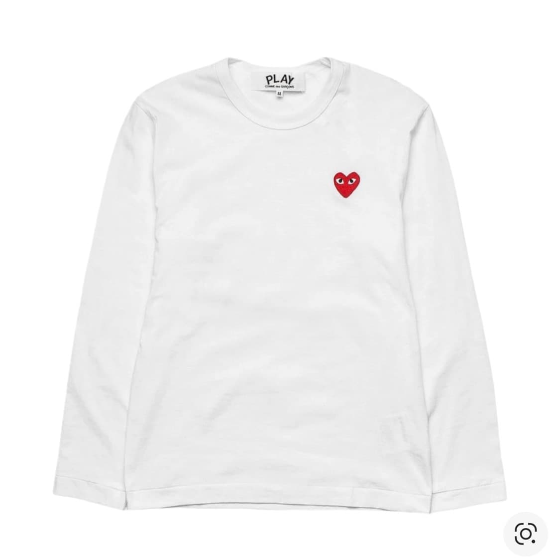 꼼데가르송 롱슬리브 화이트 (W) s사이즈 상품이미지1
