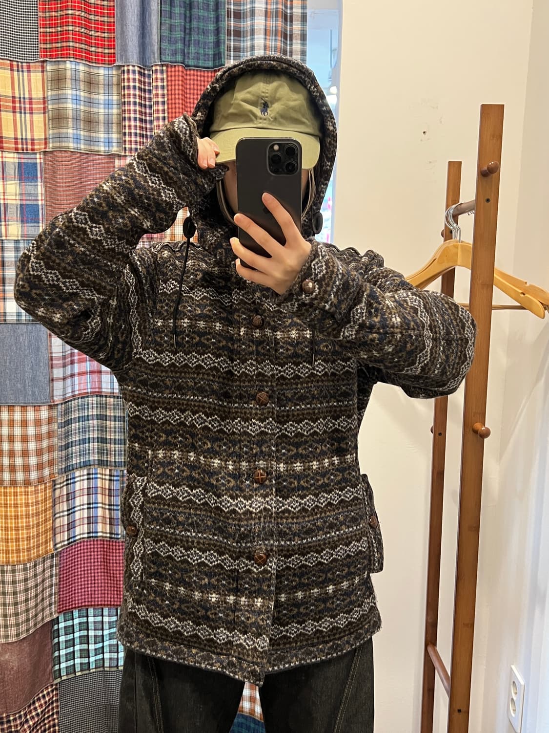 브라운 보헤미안 후드집업 상품이미지4