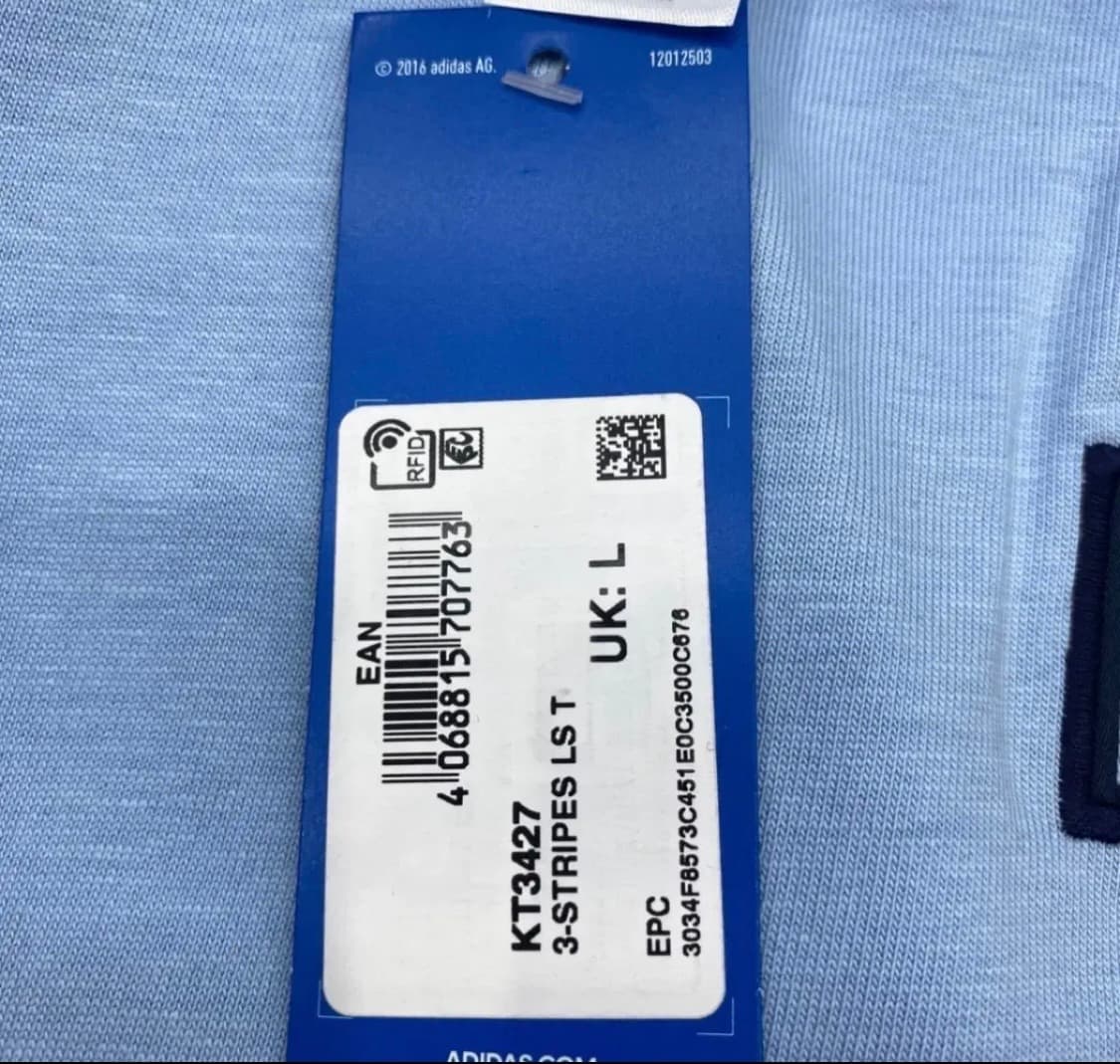 [UK사이즈 L] 투어3-스트라이프 긴팔 티셔츠 오아시스 상품이미지3