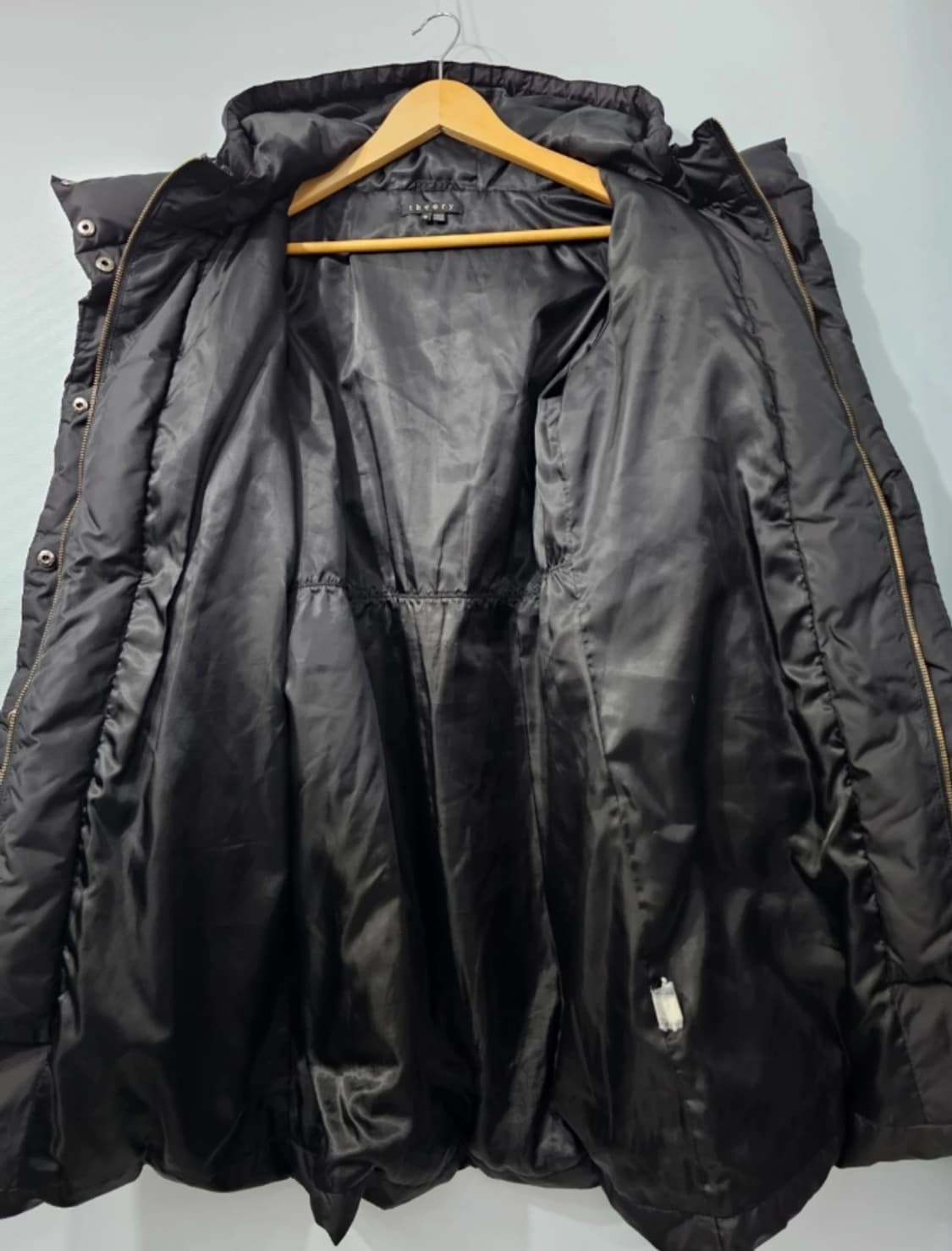 띠어리 블랙 퀼팅 롱패딩 M ~66 상품이미지4