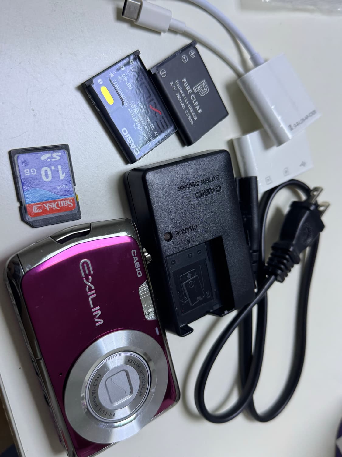 카시오 엑슬림 EX-Z1 핑크색 빈티지 디카 상품이미지1