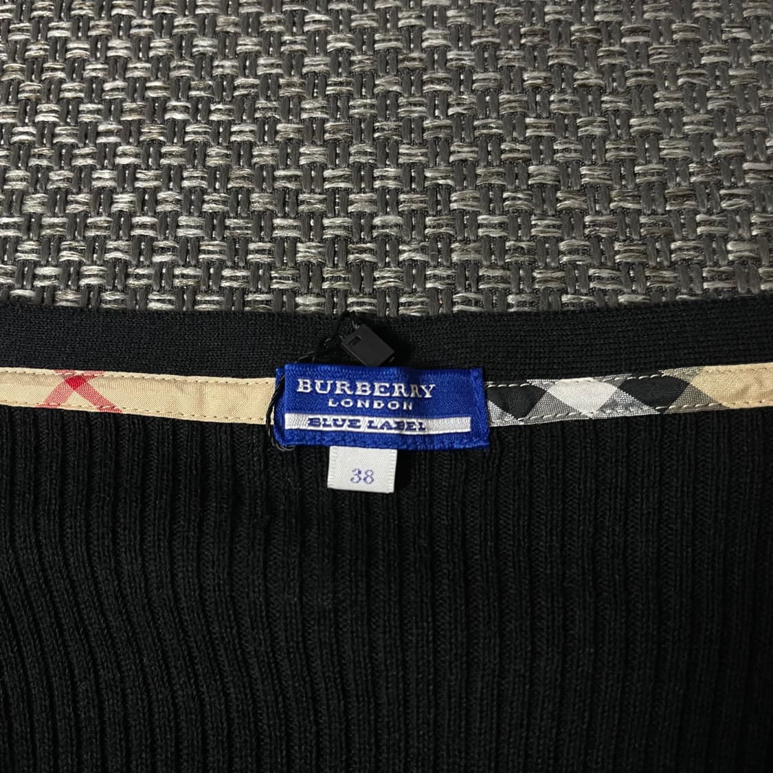 버버리 블루라벨 블랙 니트 롱 원피스 38 상품이미지5
