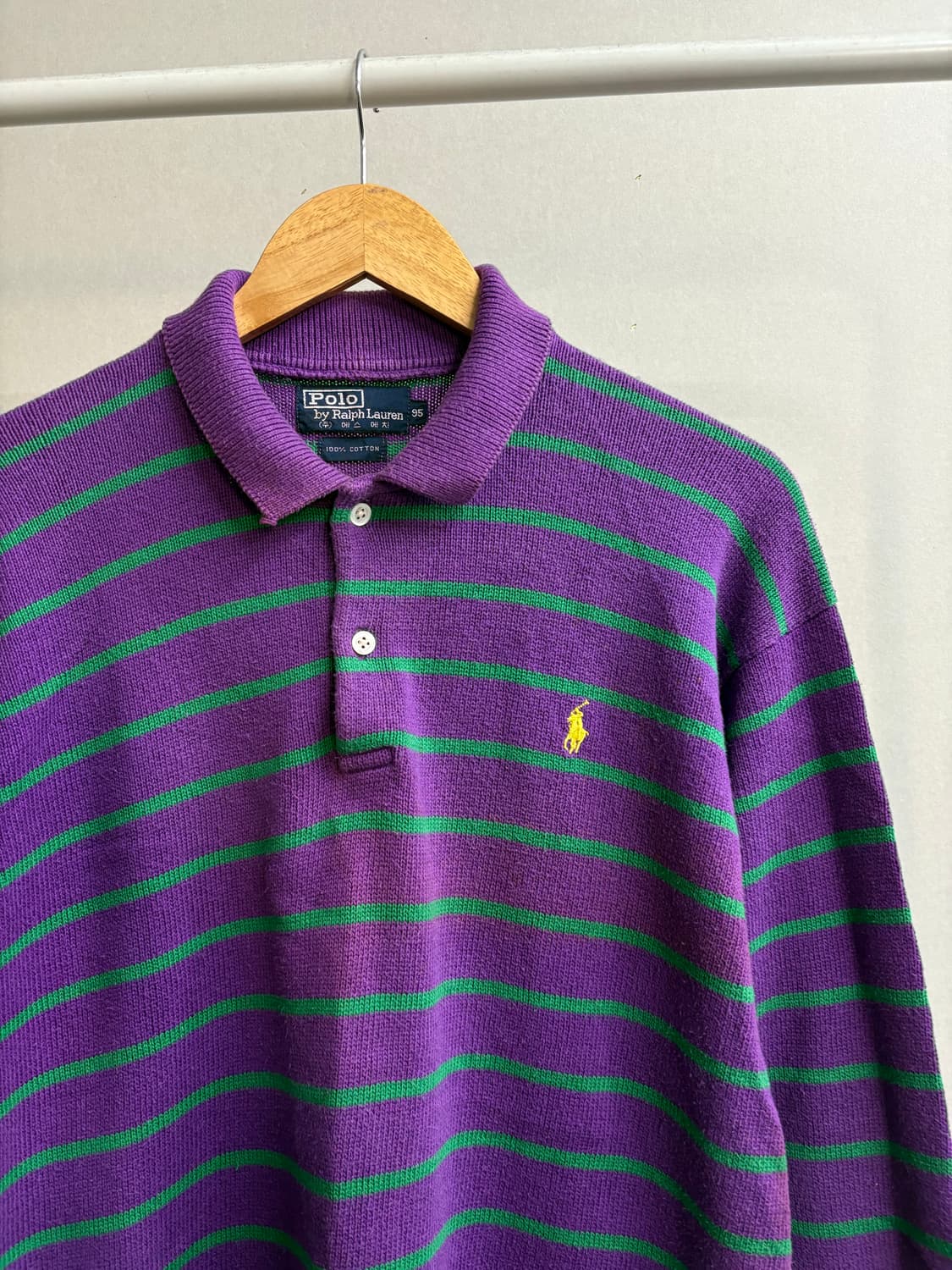 폴로80s 에스에치 단가라 니트 상품이미지1