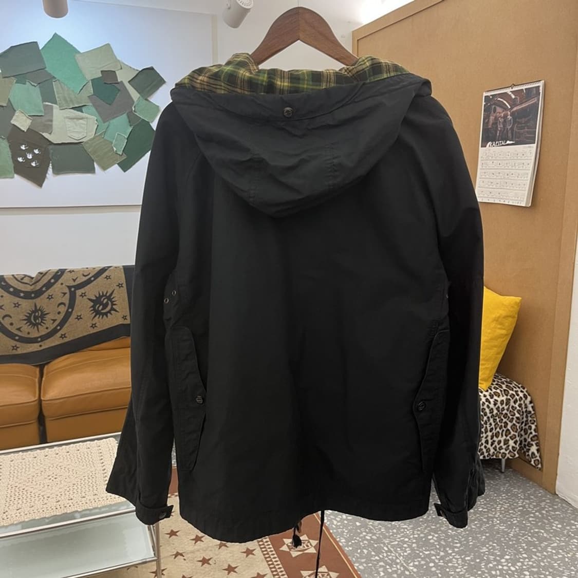 폴로 랄프로렌 빈티지 사파리 트러커 타탄체크 야상 자켓 L C10359 상품이미지4