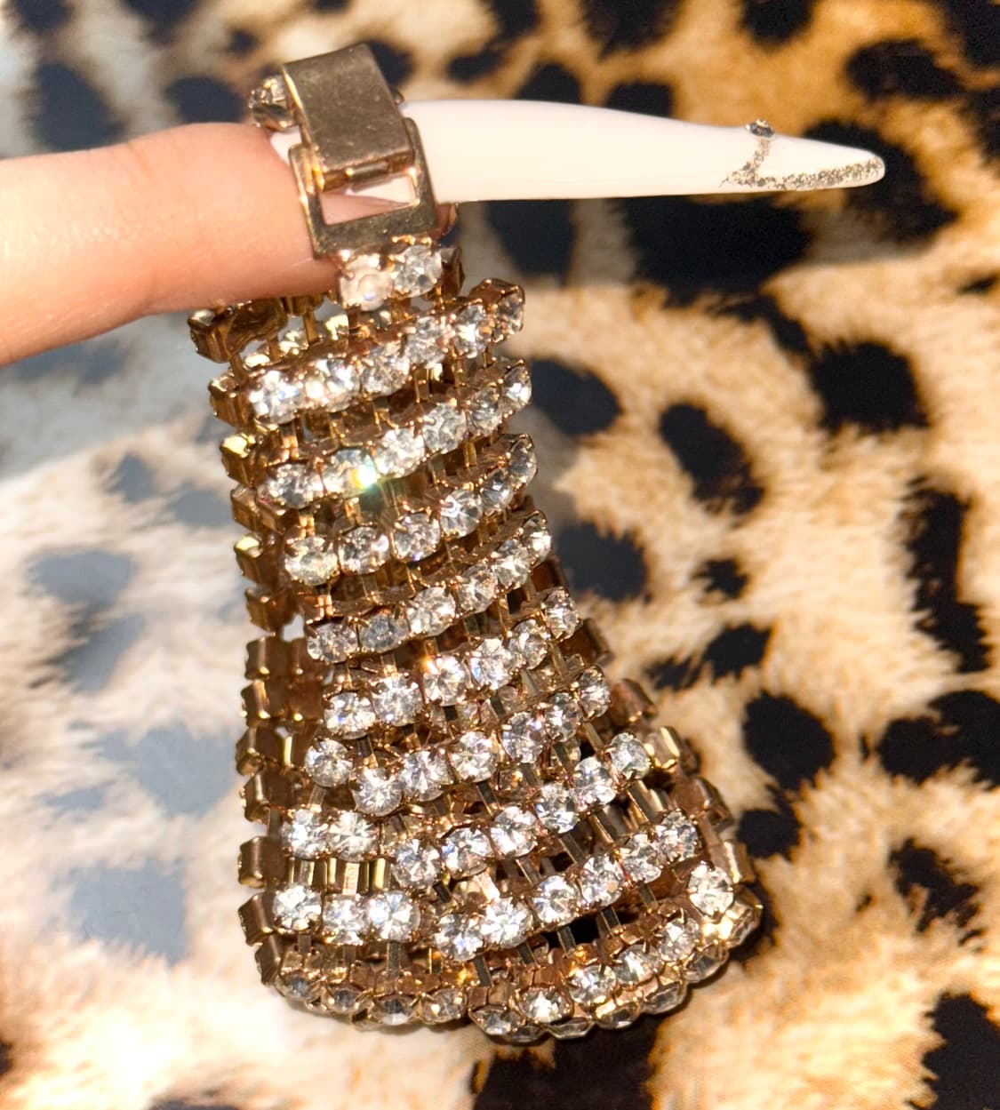 시부야 골드 큐빅 체인 뱅글 팔찌 상품이미지3