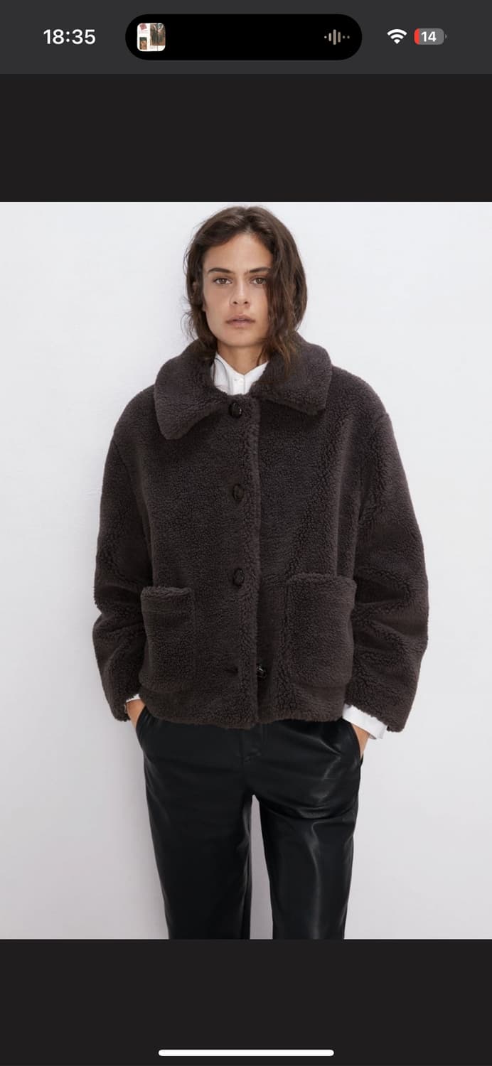 자라 에코 시어링 퍼 자켓 코트 뽀글이 자켓 상품이미지1