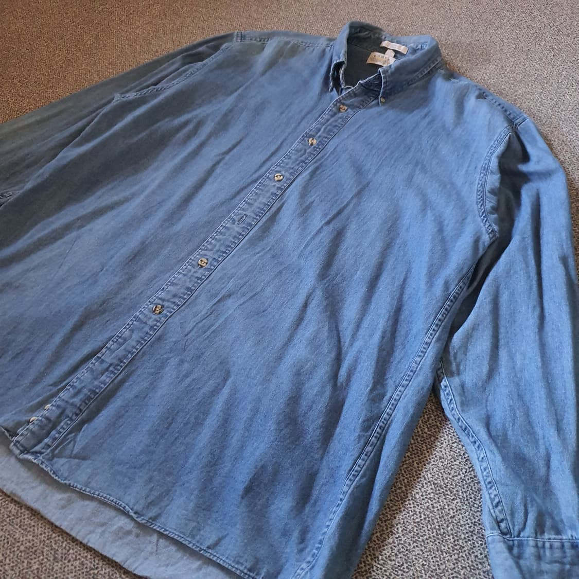 80s 이글 셔츠메이커스 샴브레이 셔츠 no.48 상품이미지2