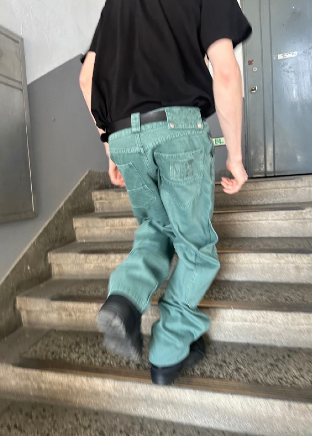 플라스틱프로덕트 팬츠 에메랄드 상품이미지1