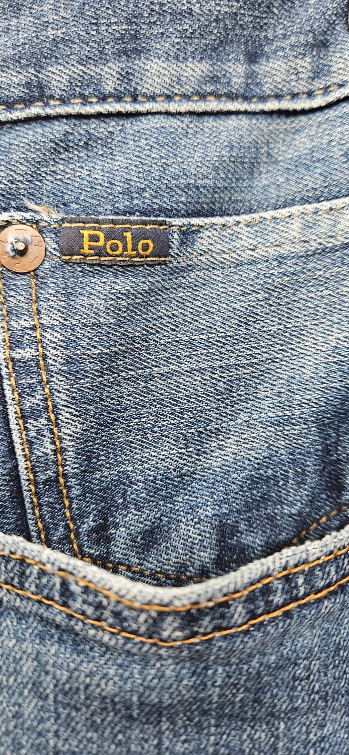 (큐알정품 최신형)폴로 랄프로렌 블루 데님 청바지 36X32 상품이미지4