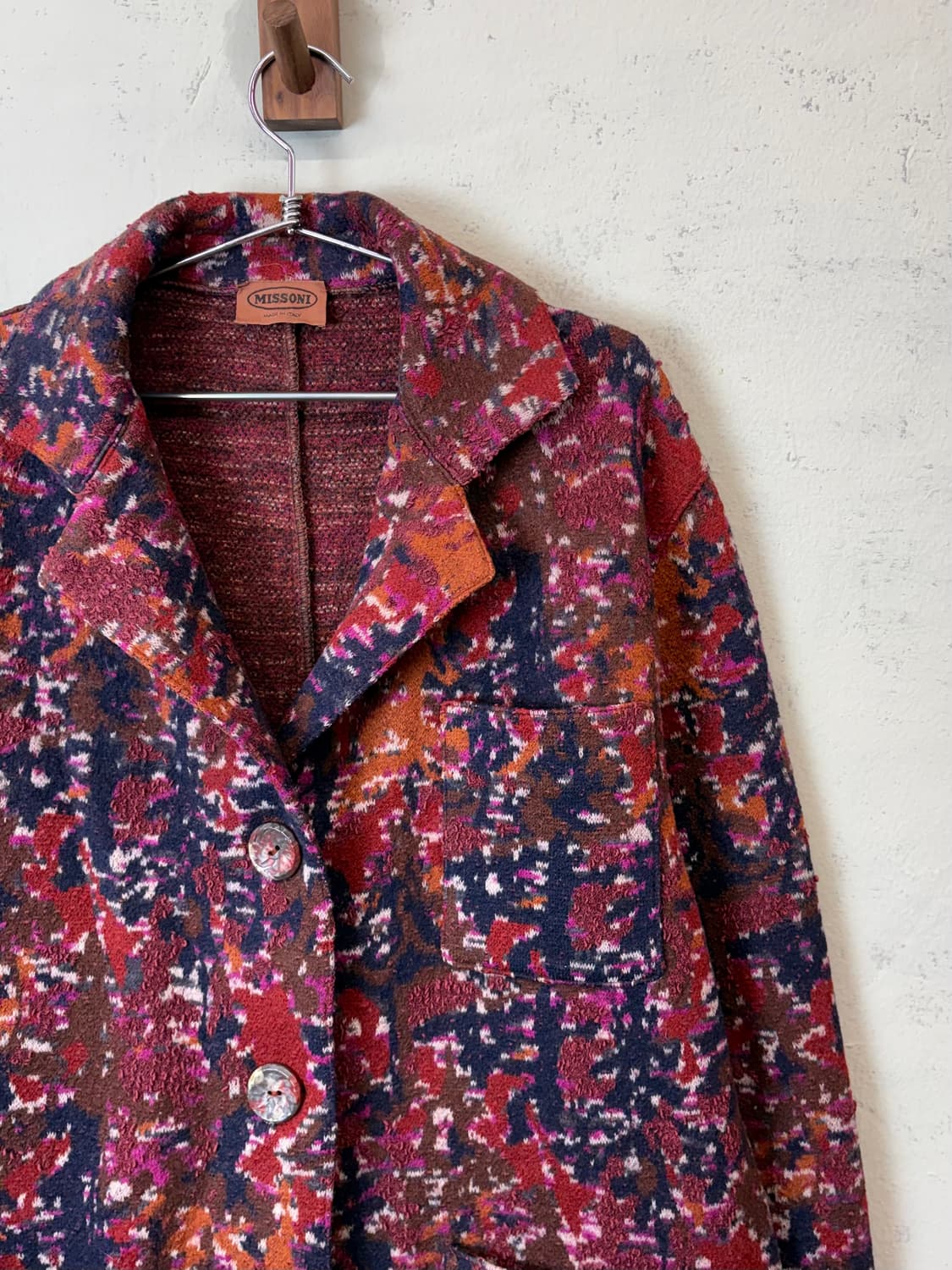 미쏘니 90s 빈티지 글리터 니트 코트 상품이미지2