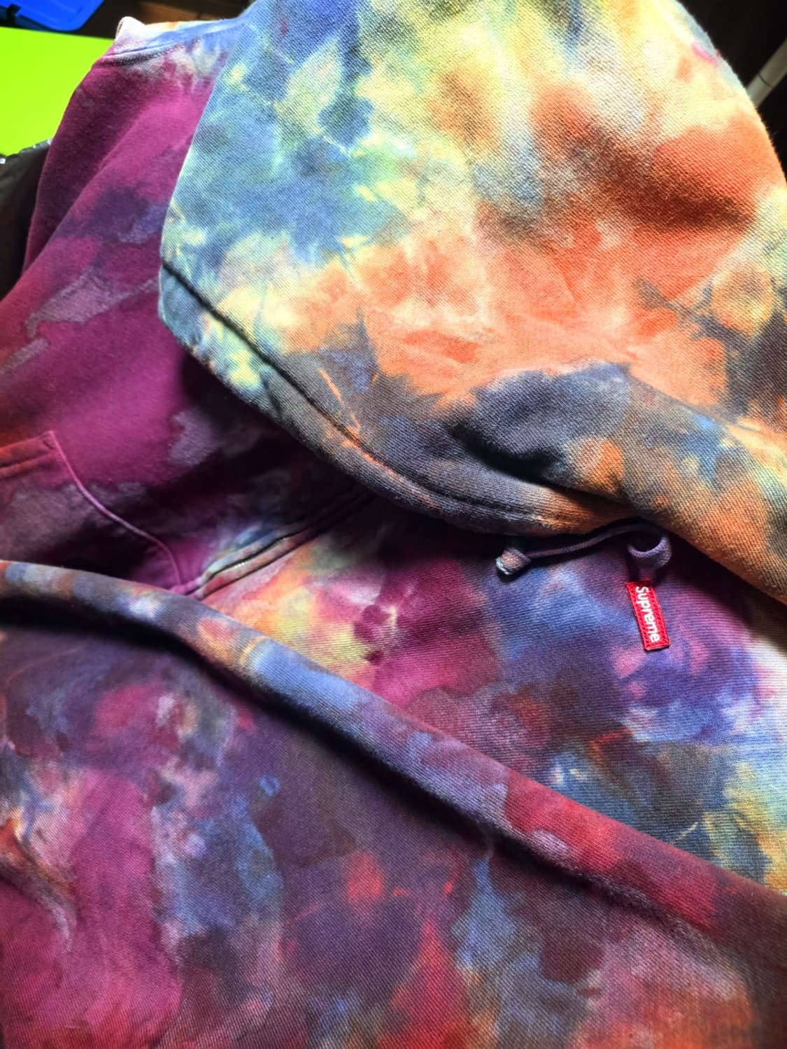 슈프림 오버다이드 스몰박스 후드집업 xl 상품이미지2