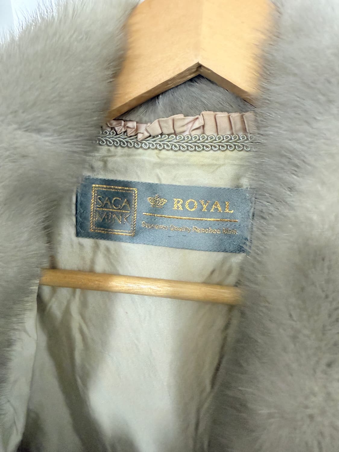 SAGA mink coat / 그레이 풀스킨 상품이미지4