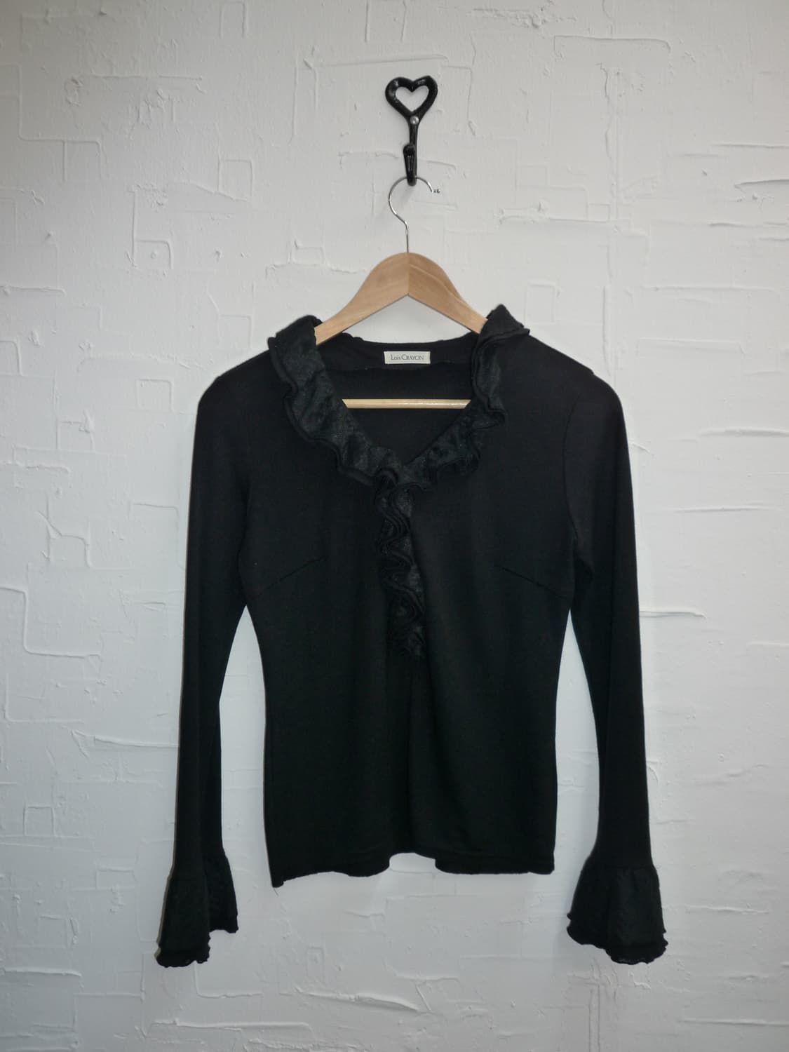 Frill black long sleeve 상품이미지4