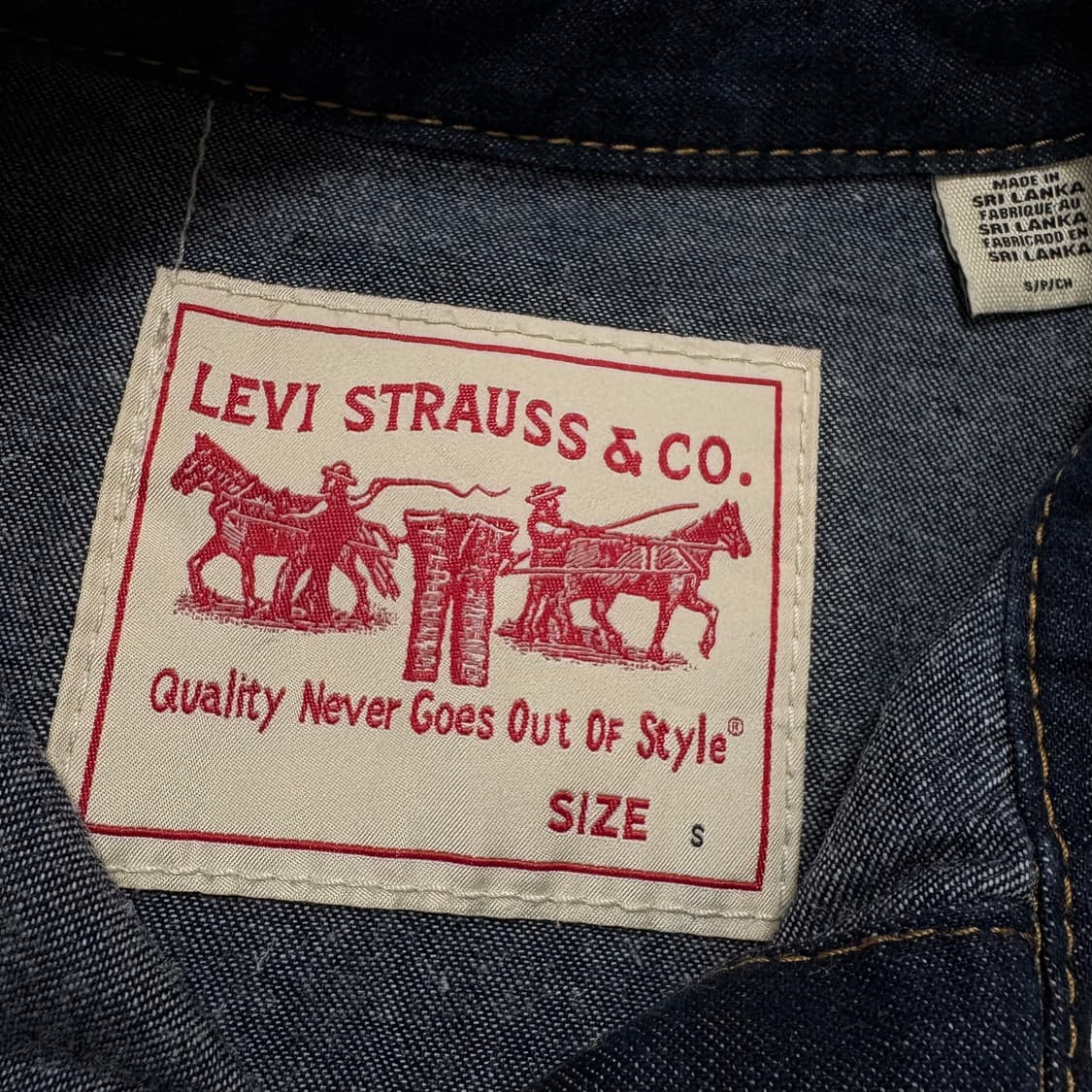 리바이스 엔진 데님셔츠 상품이미지4