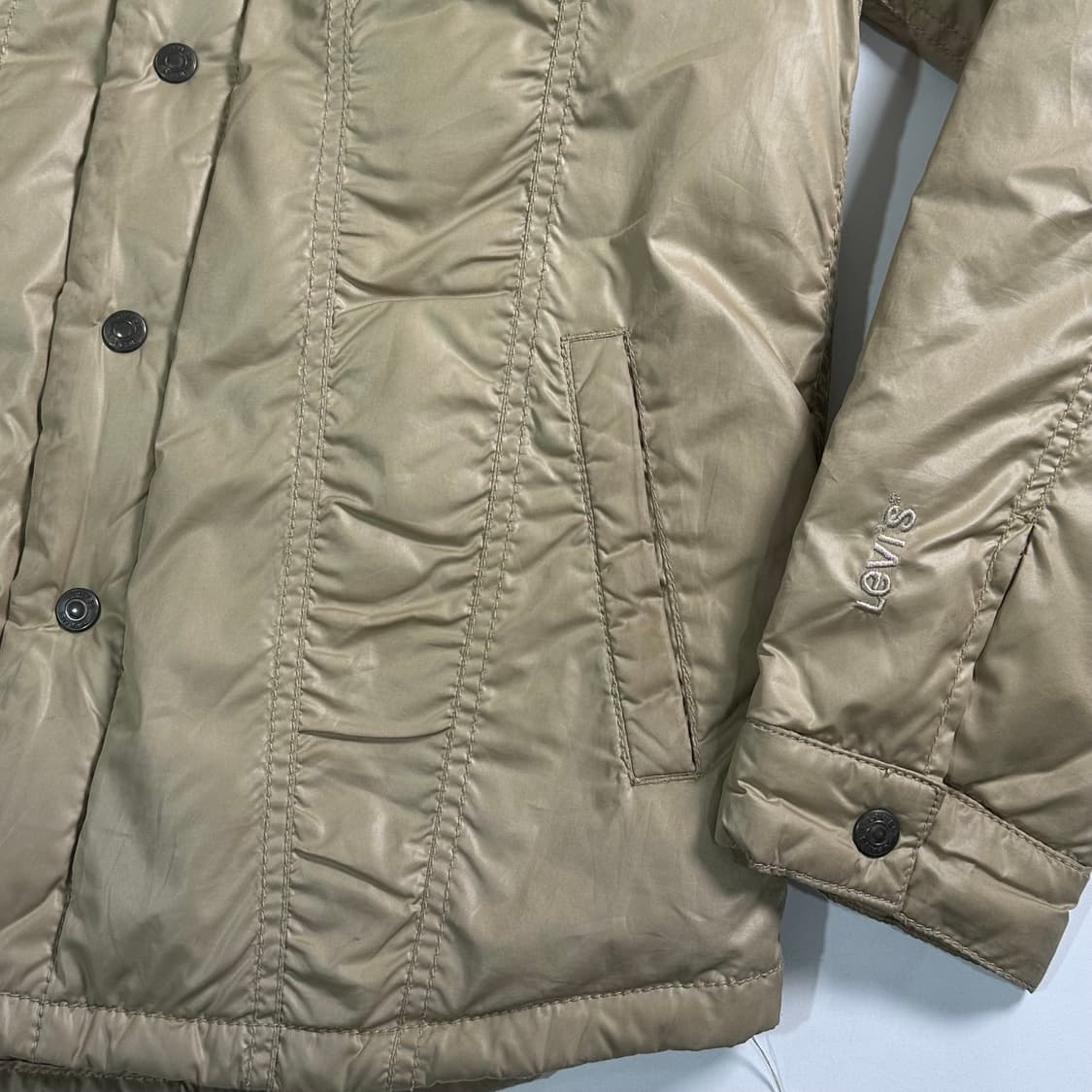 리바이스 베이지 다운 셔츠 자켓  상품이미지4