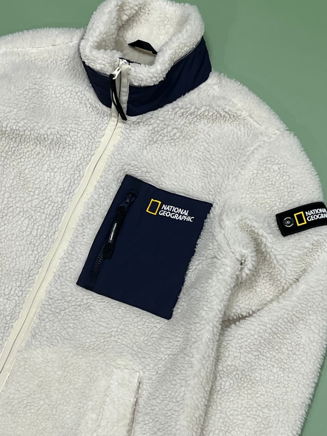 (S) 네셔널지오그래픽 롱 셰르파 뽀글이 집업 자켓 상품이미지3