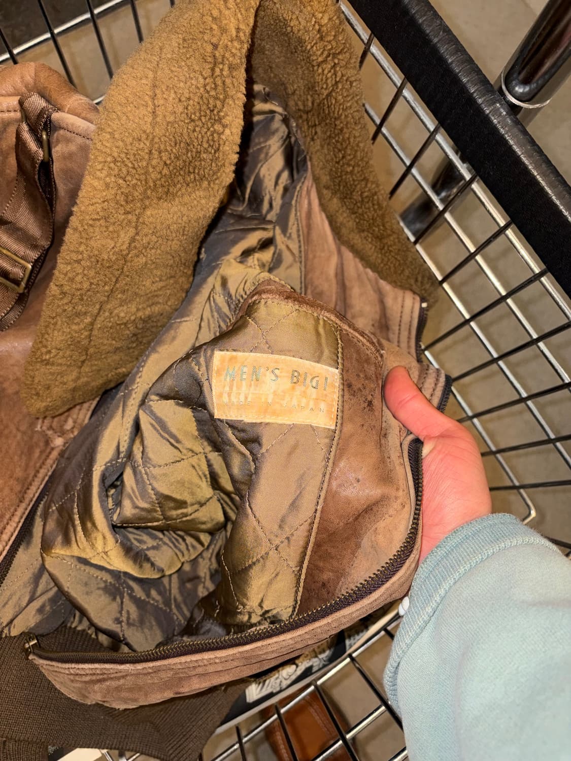 90‘s Men’s BIGI flight lambskin jacket 상품이미지10