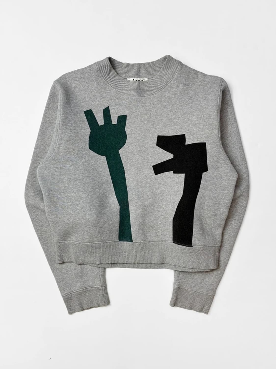 아크네스튜디오 버드 플라워 그래픽 크롭 맨투맨 PN5328 상품이미지1