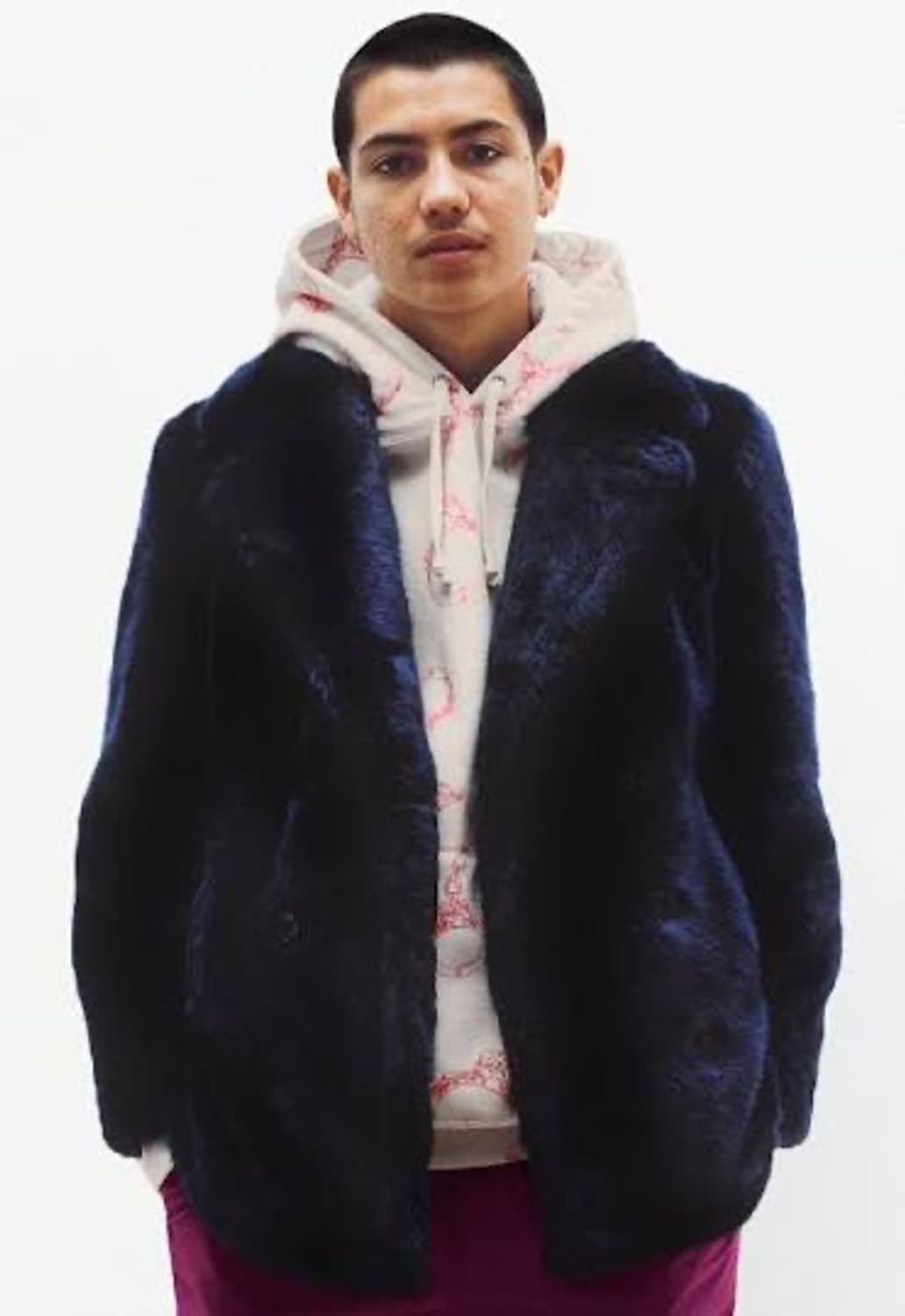 슈프림 x schott 쇼트 퍼 피코트 L 상품이미지1