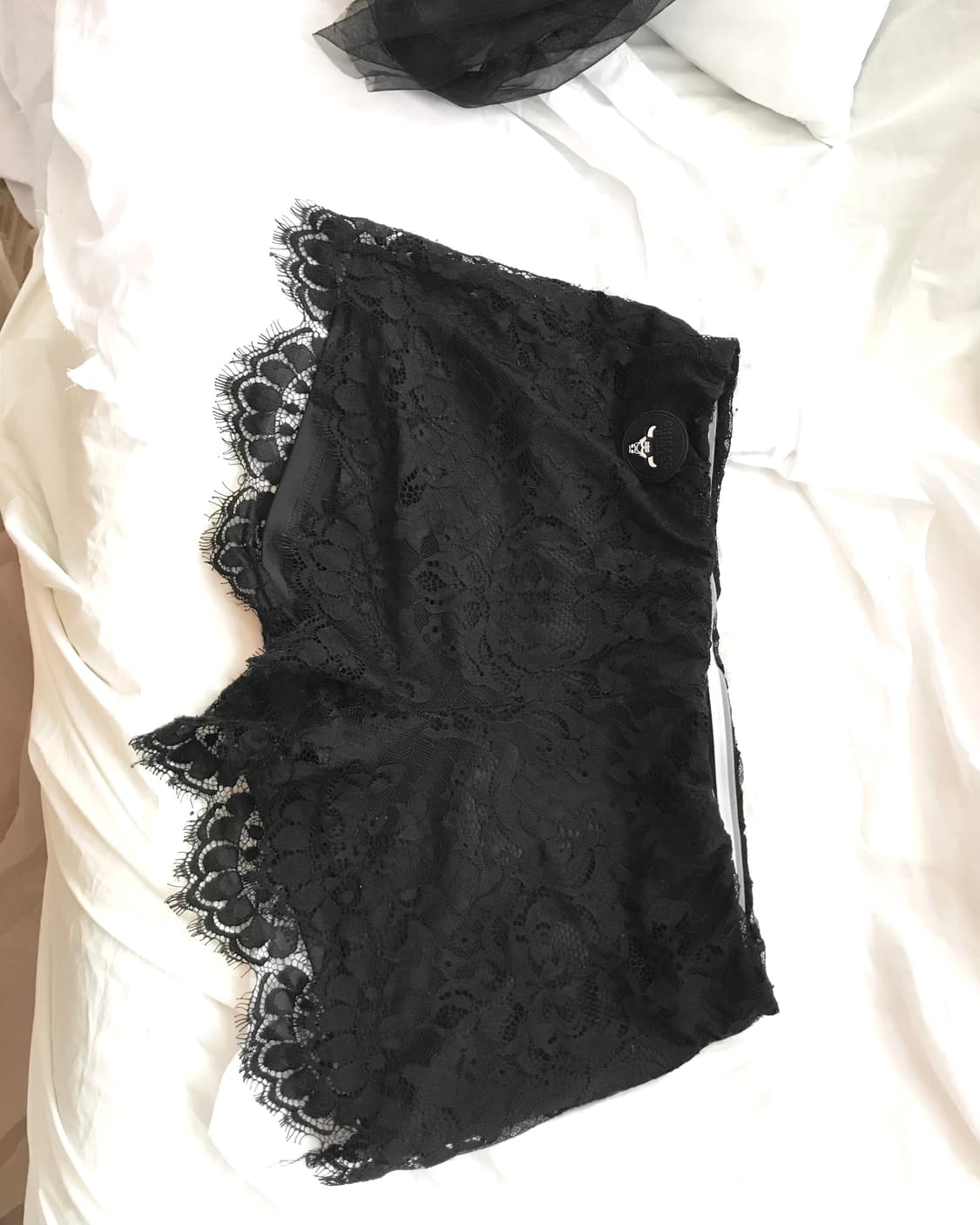 NBA black lace banded shorts 상품이미지1