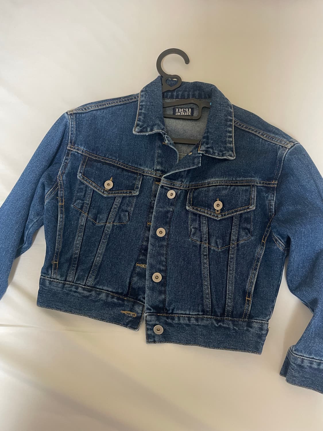 르노우 에프터먼데이 크롭 청자켓 데님자켓 상품이미지5