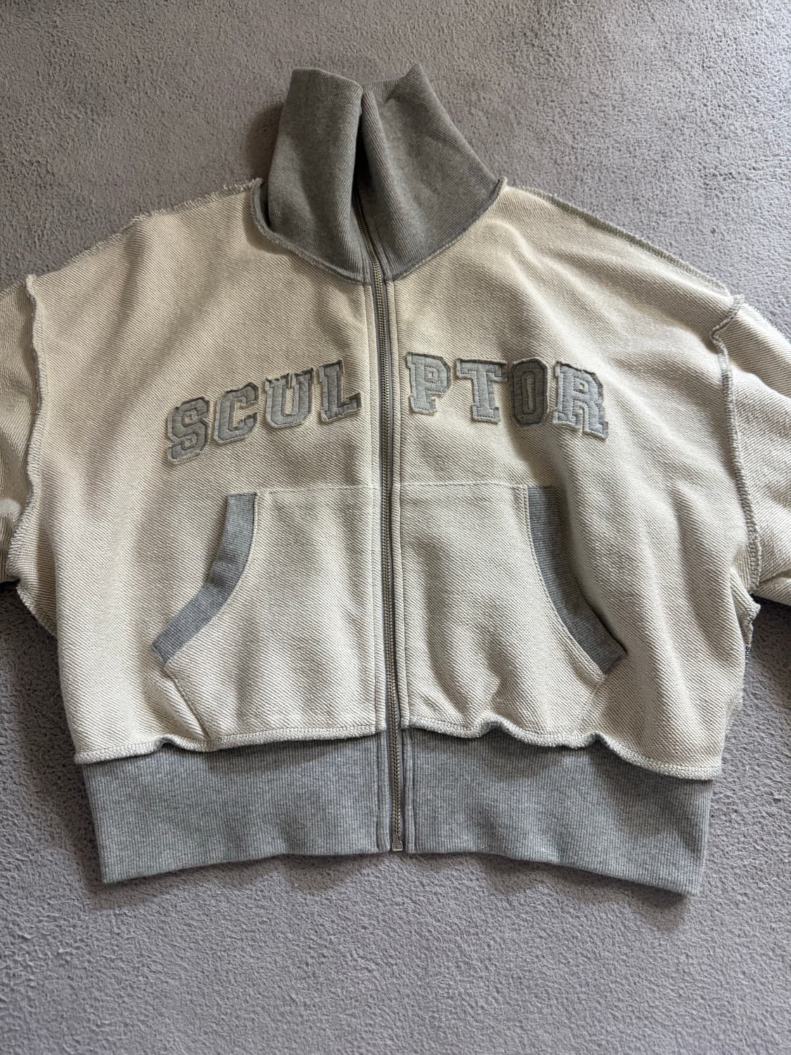 스컬프터 인사이드아웃 집업 멜란지 상품이미지1