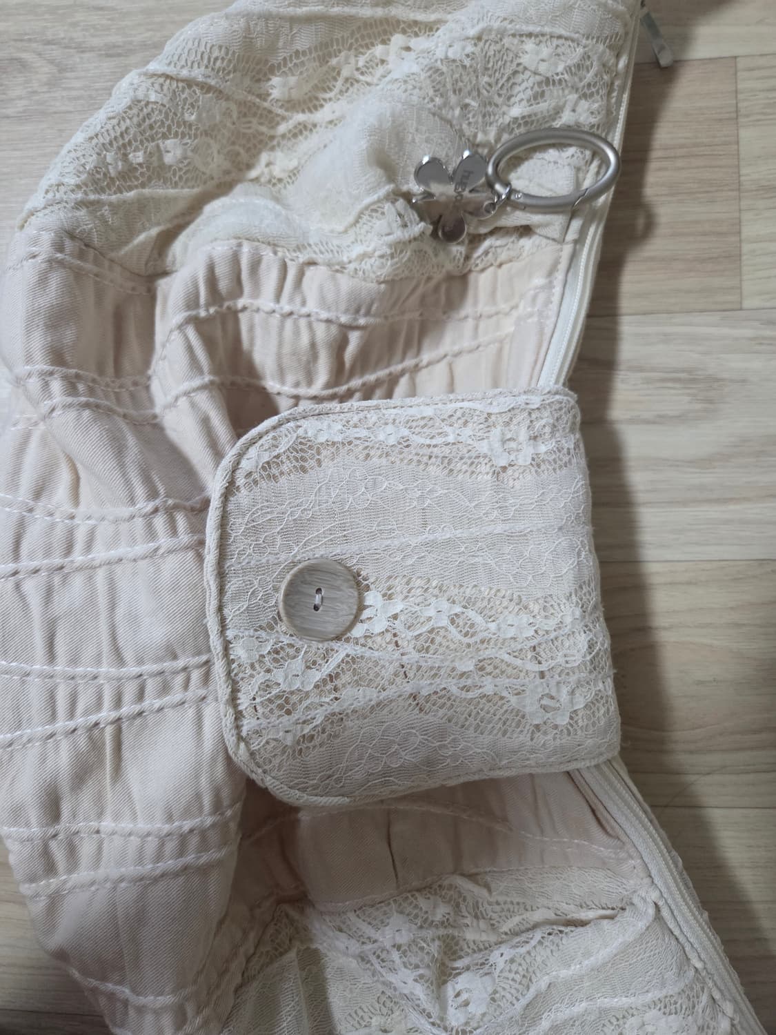 hugyourkin 레이스 패치워크 크로스백 상품이미지5