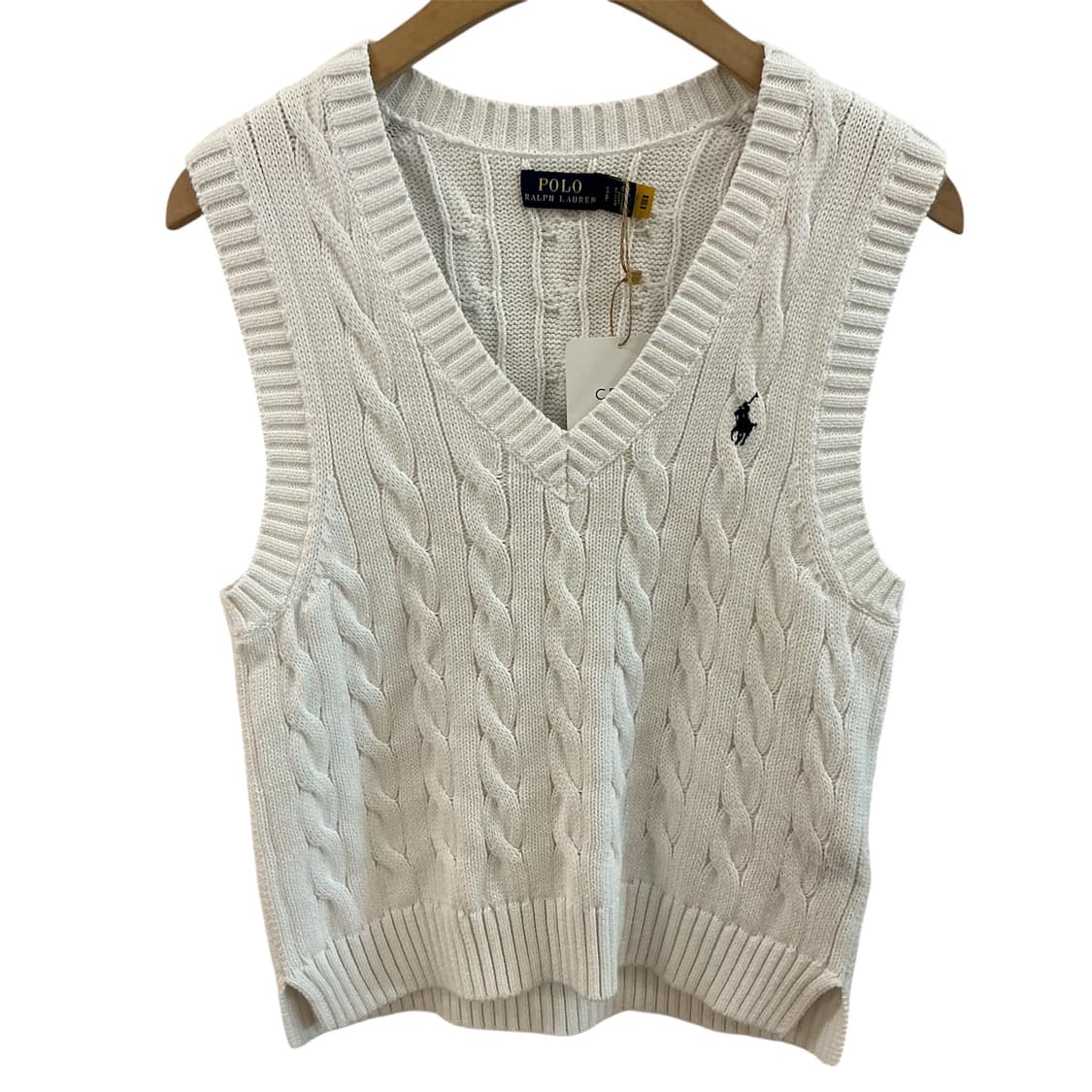 폴로 랄프로렌 케이블 니트 베스트 상품이미지1