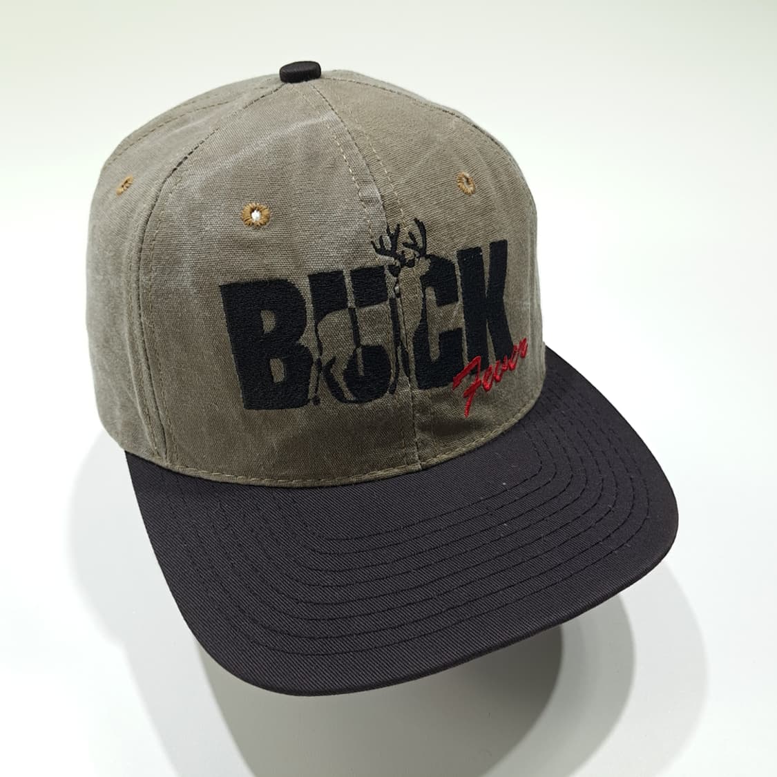 미국판 벅 피버 사슴 자수 투톤 캔버스 스냅백 볼캡 P2039 상품이미지2