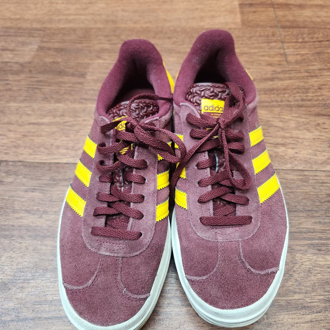 아디다스 가젤 볼드 버건디/옐로우 스니커즈 UK6(245~250) 상품이미지1