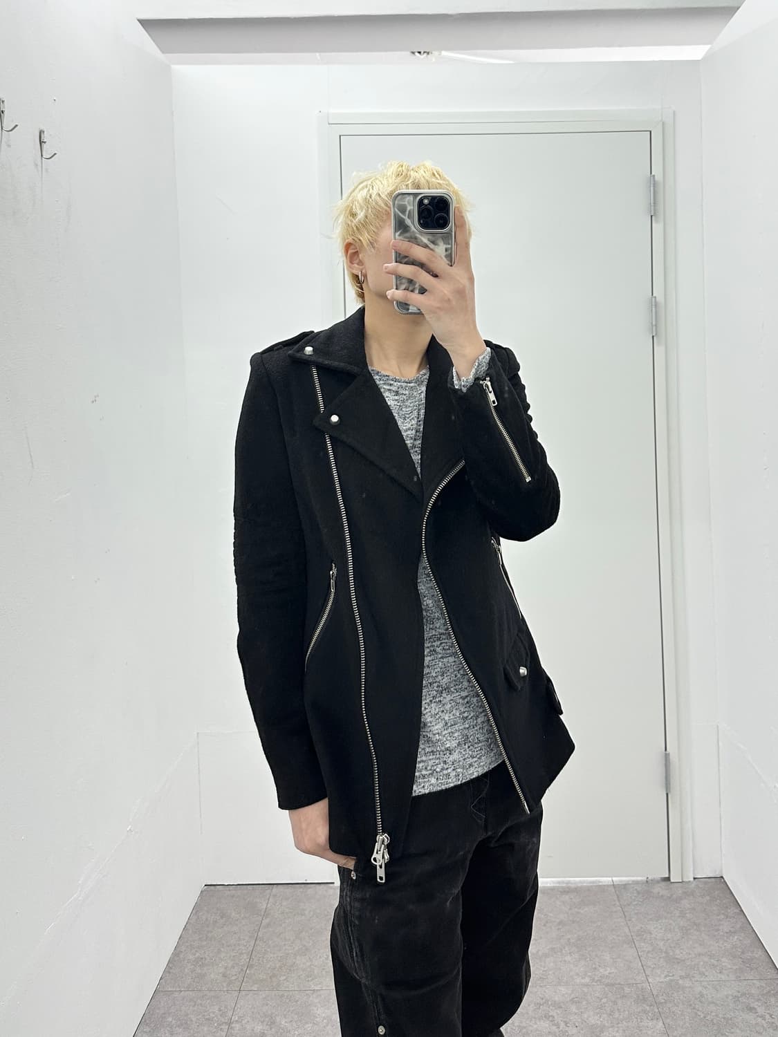 ROYAL PARTY wool motor jacket 상품이미지2