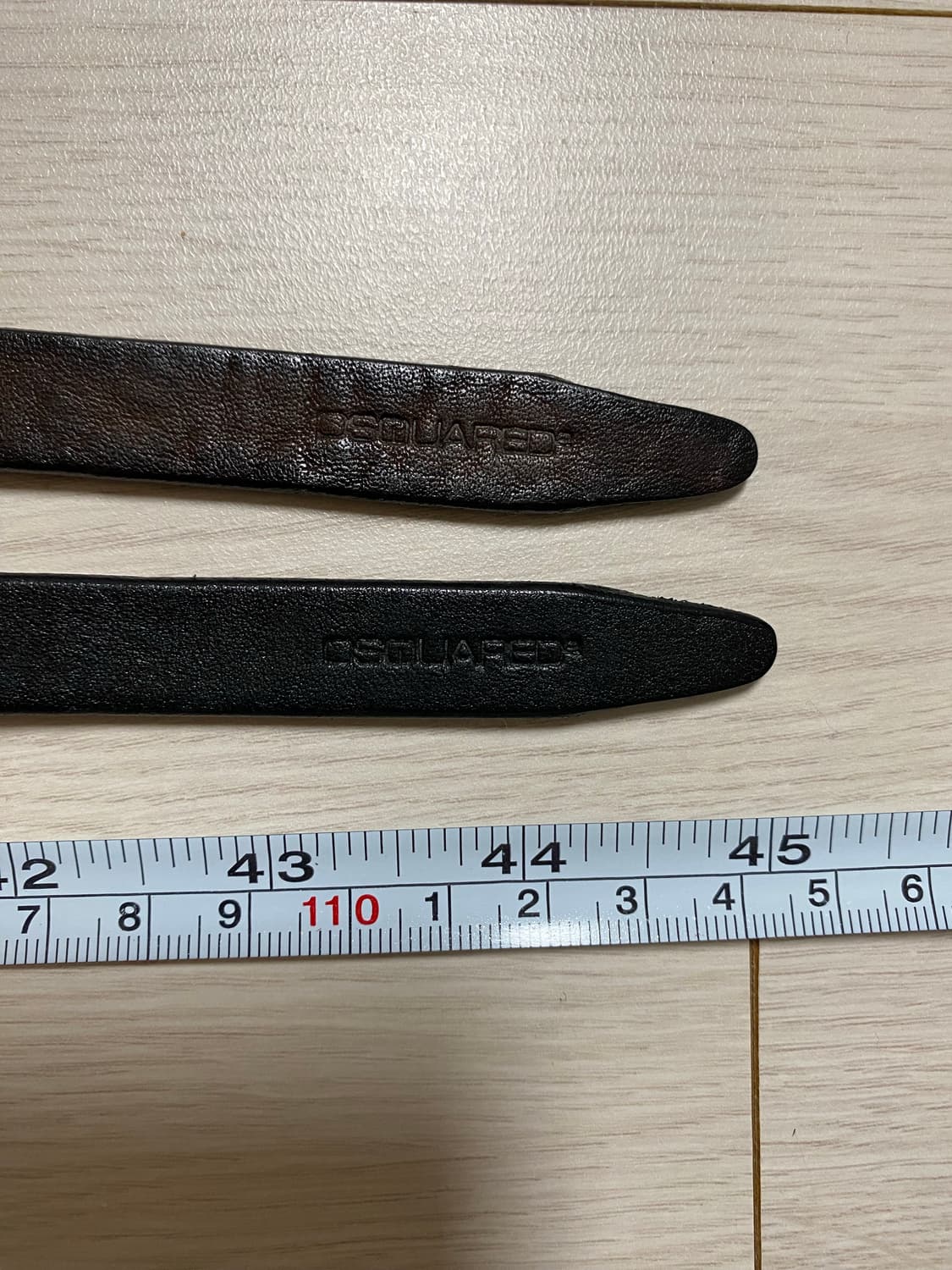 Dsquared2 디스퀘어드 가죽 벨트 2중 벨트 M 상품이미지5