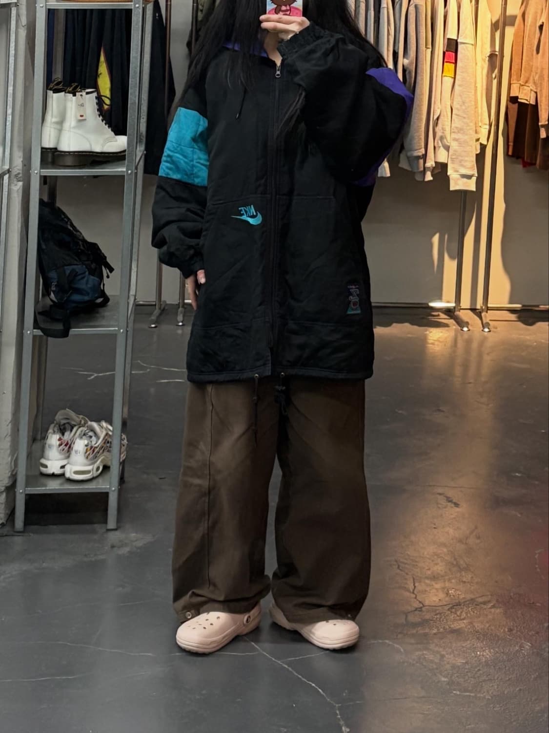 나이키 90s 알론조 모닝 샬럿 호네츠 백로고 자켓 A3116 상품이미지1