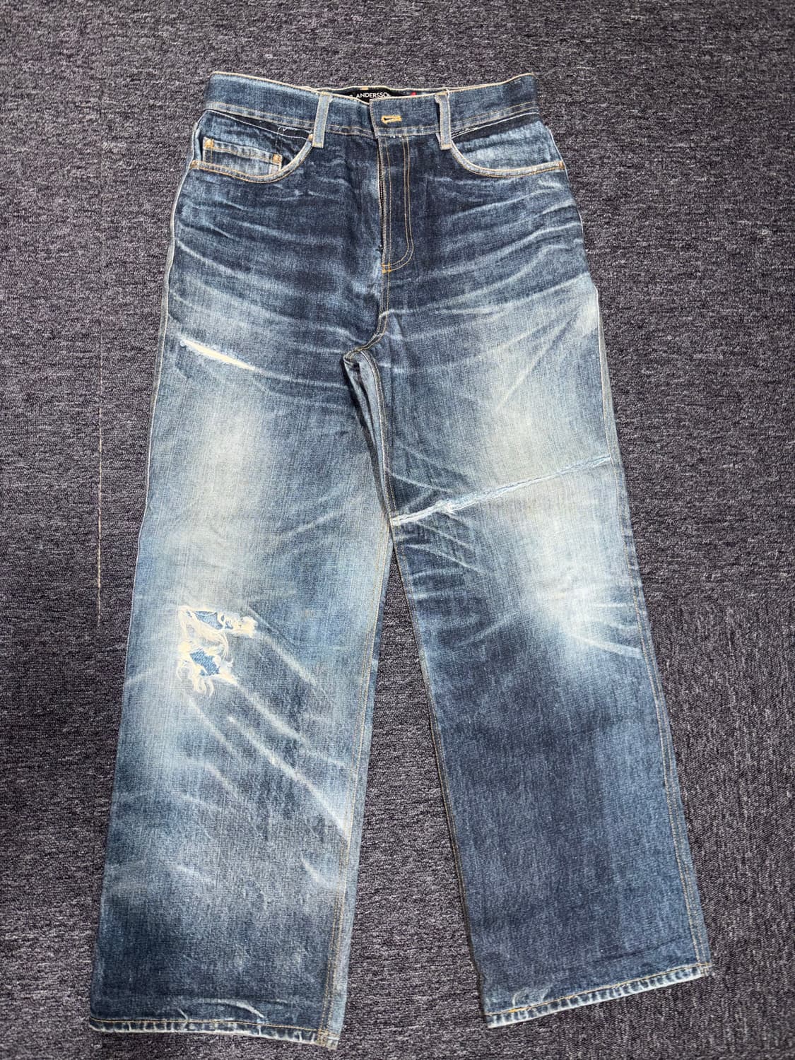 엔더슨벨 프린트 데님 팬츠 28 상품이미지1