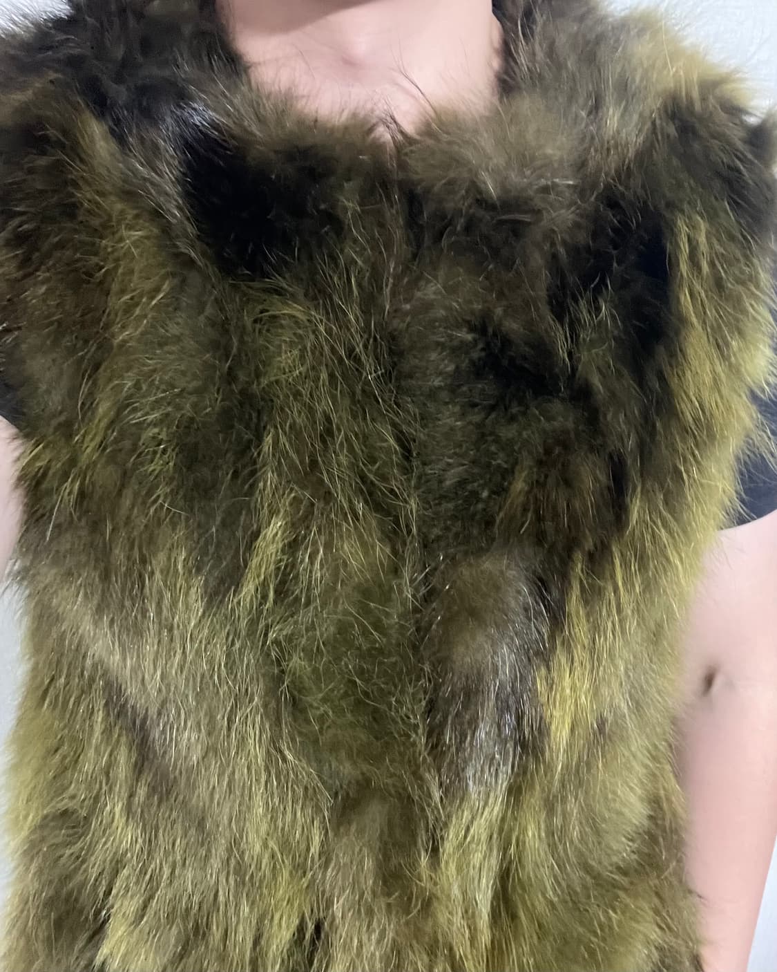 진도모피 천연 라쿤 퍼 베스트 상품이미지3