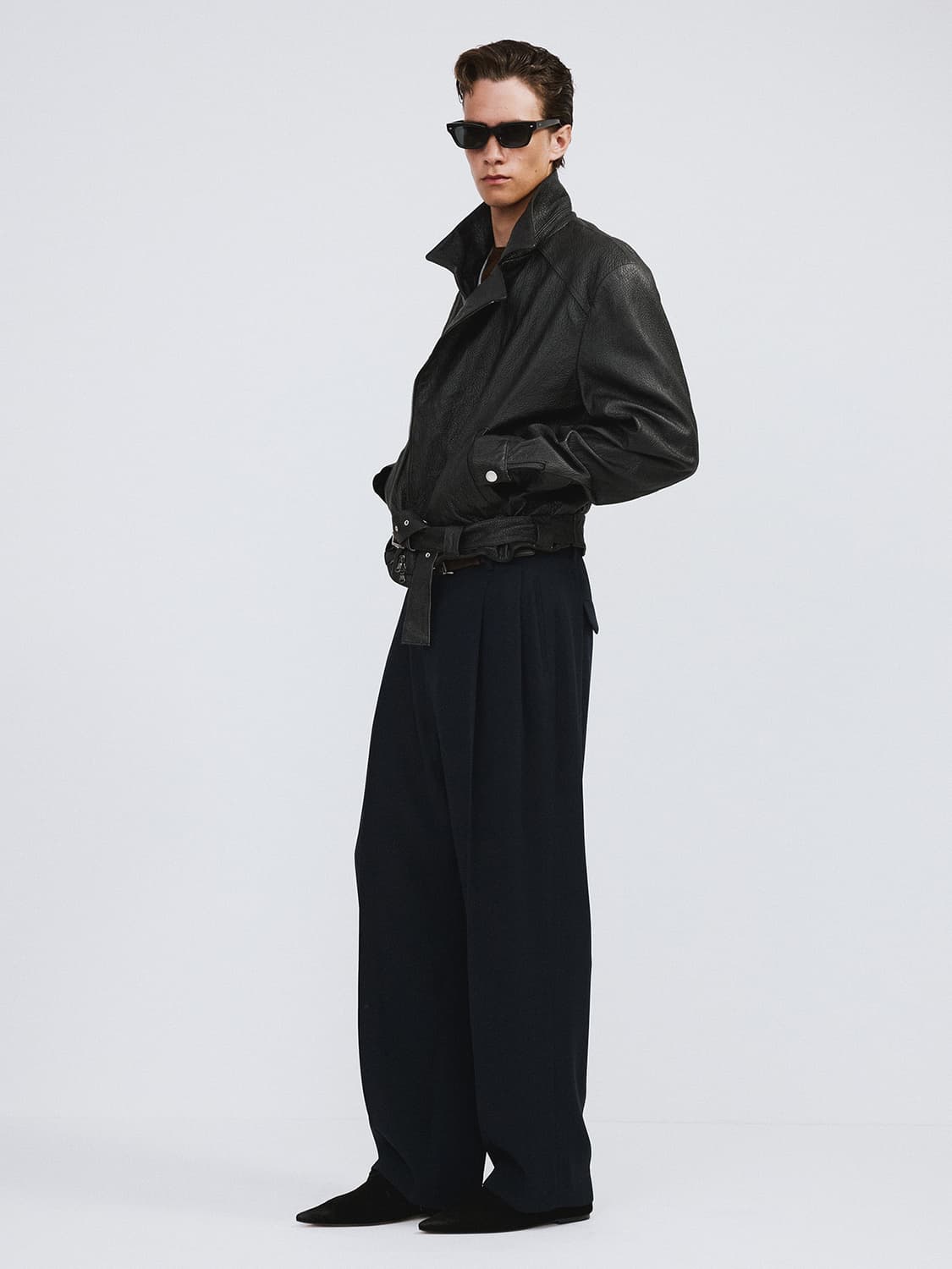 렉토 26SS 빈티지 이펙트 바이커 레더 가죽 자켓 블랙 상품이미지4