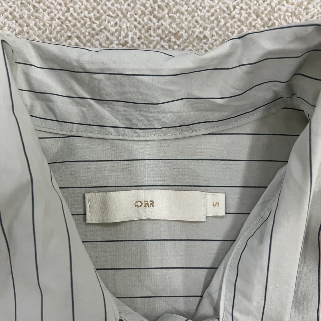 S 오르 스트라이프 타이 블라우스 0210M 상품이미지2