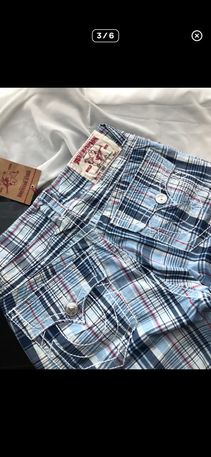 트루릴리젼 서프 체크 하프 팬츠 상품이미지3