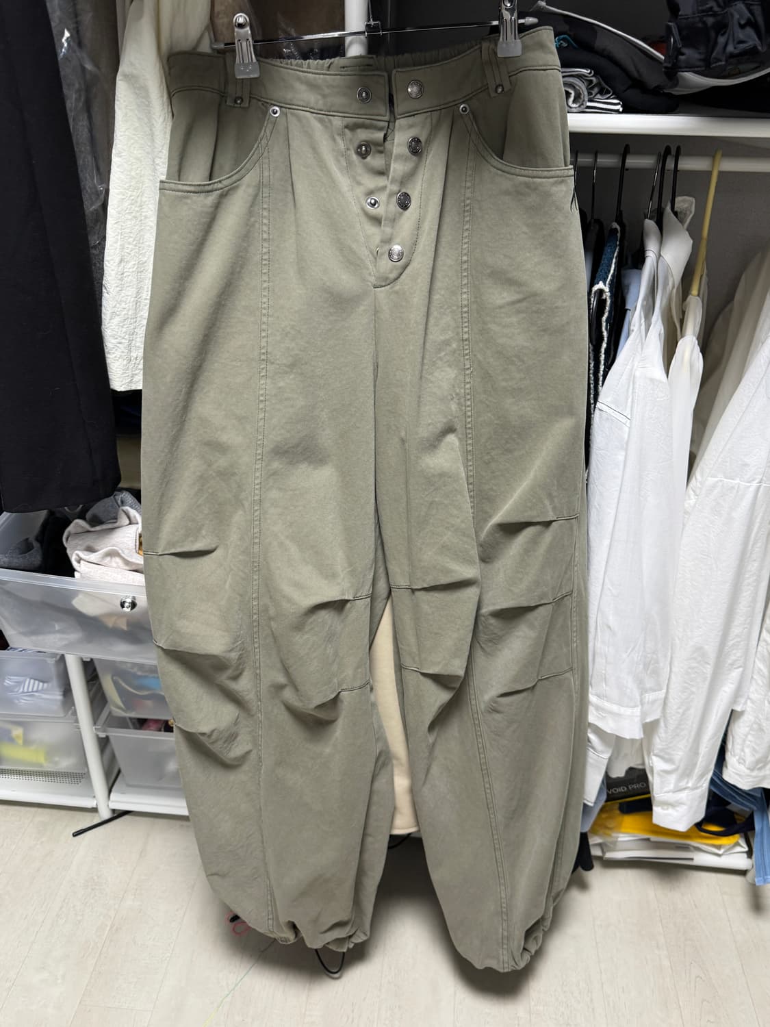 아캄 핀턱 코튼 팬츠(1사이즈) 상품이미지5