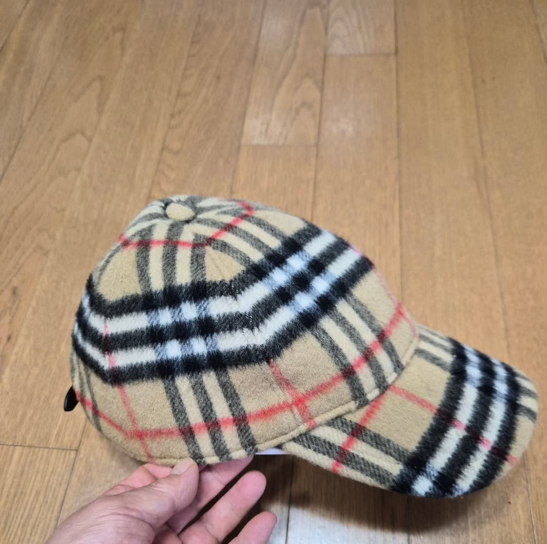 (정품) 버버리 체크 울 볼캡 M사이즈 (명품 남자 여자 모자) 상품이미지2