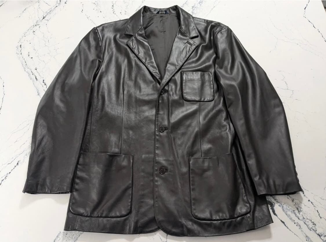 올드갭 레더 블레이저 xl 상품이미지1