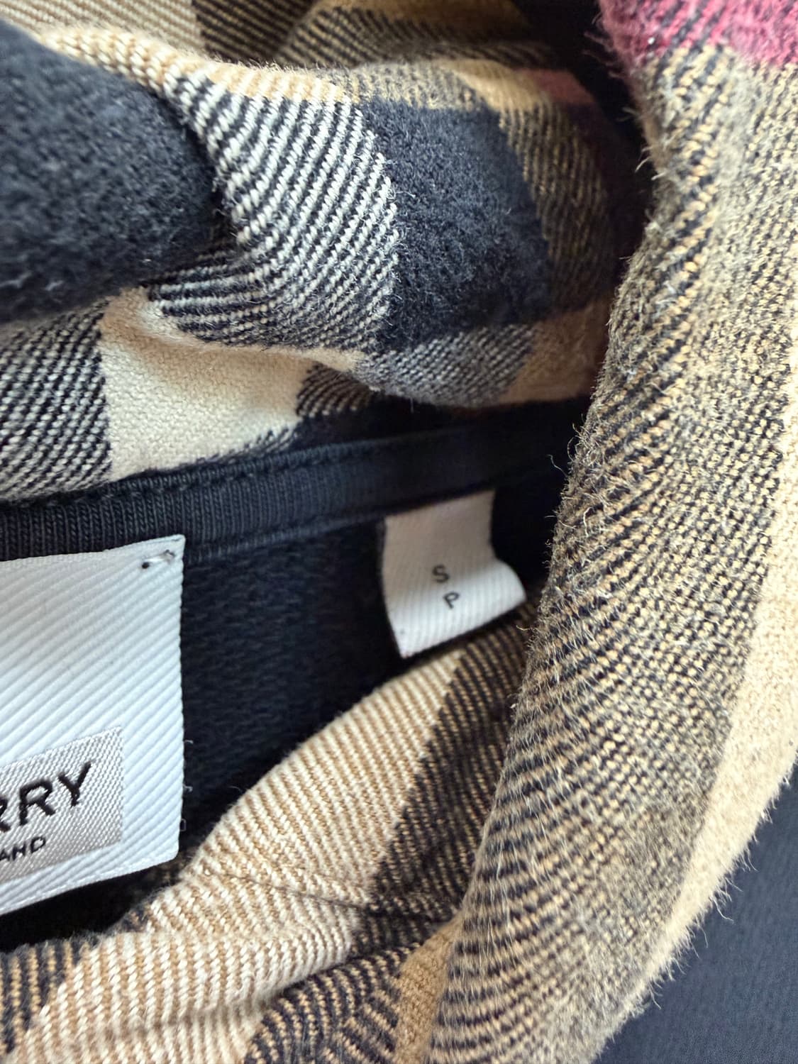 버버리 빈티지 체크 오버사이즈 후드티 ( 여성 오버핏 ) 상품이미지7