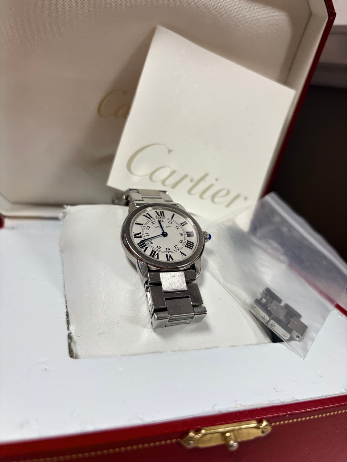 까르띠에 롱드 솔로 스틸 여성 시계  상품이미지2