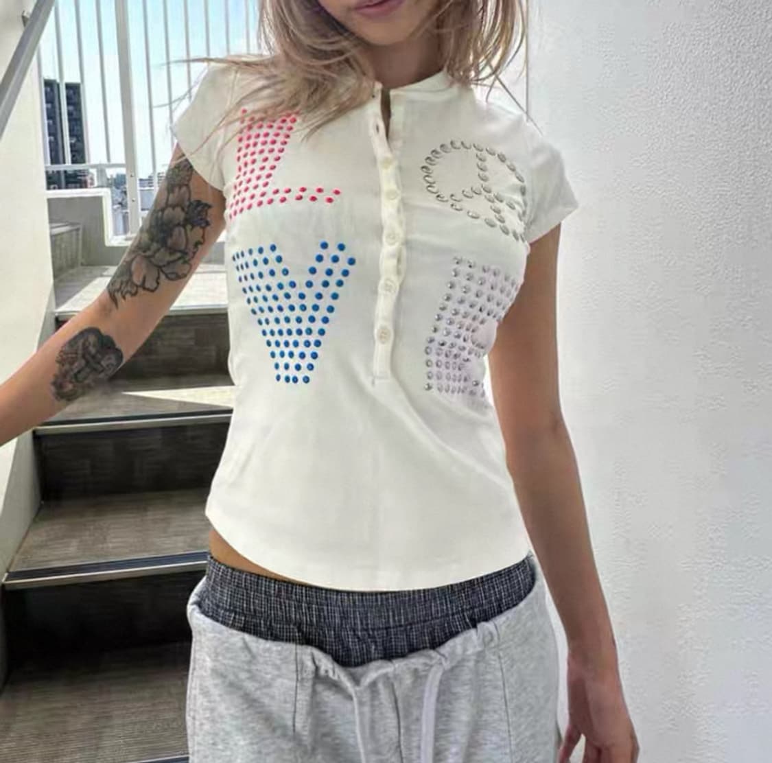 Srrybabe love 핫픽스 반팔 상품이미지2
