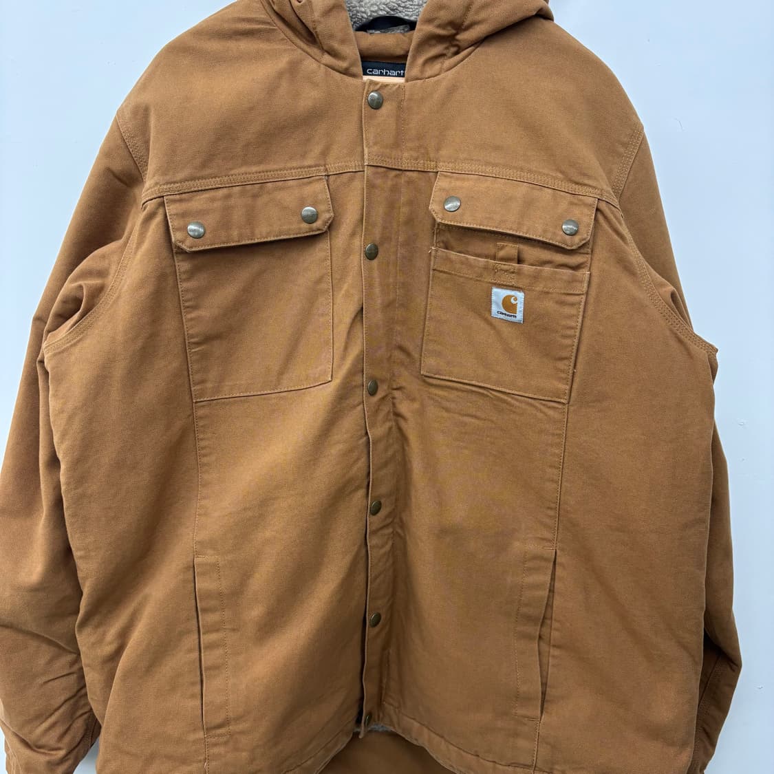 칼하트 브라운 후드 워크 자켓 남/XXL 상품이미지2