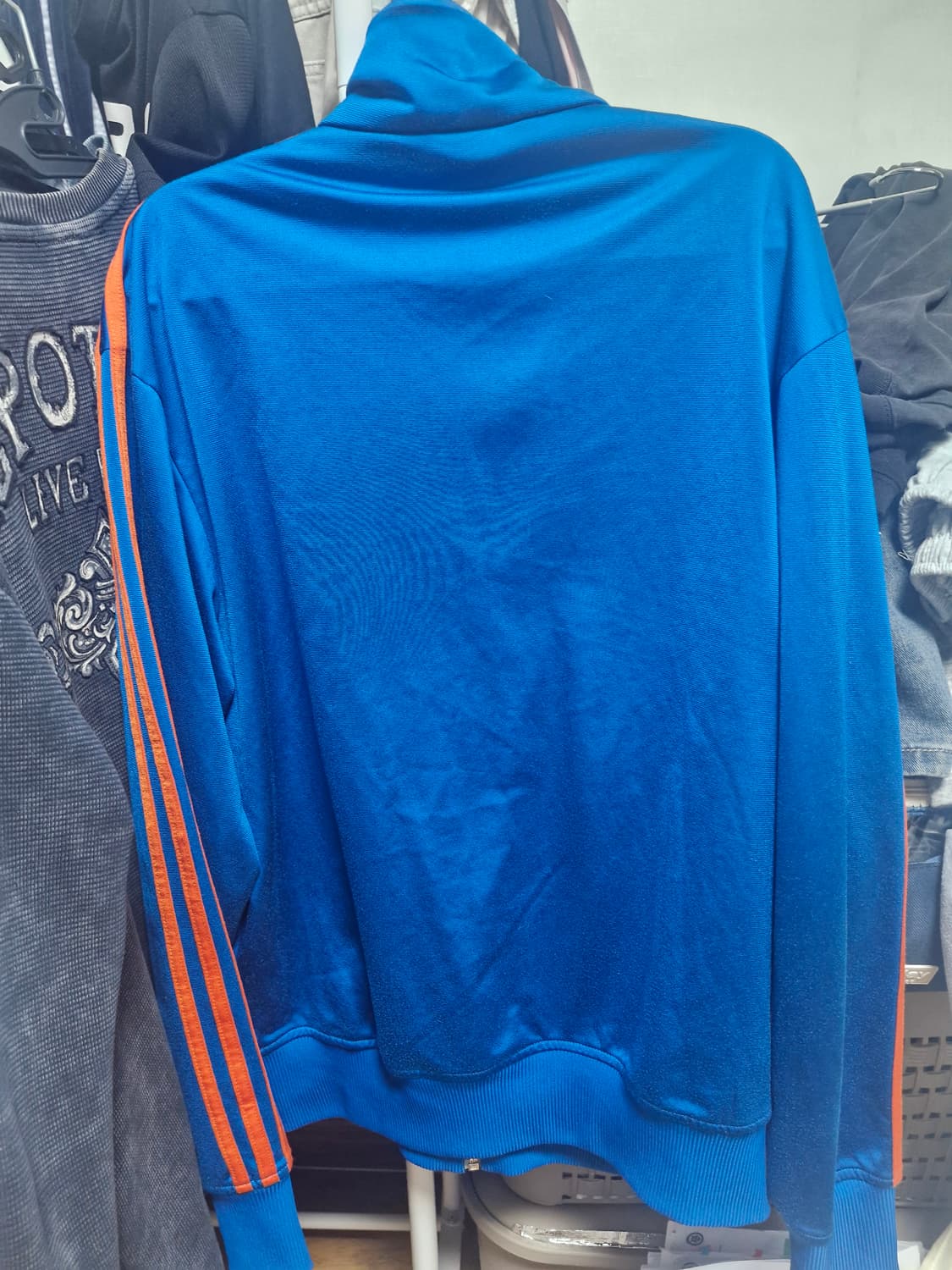 아디다스 정품 구형파이어버드(구파)져지 블루주황 100 상품이미지2