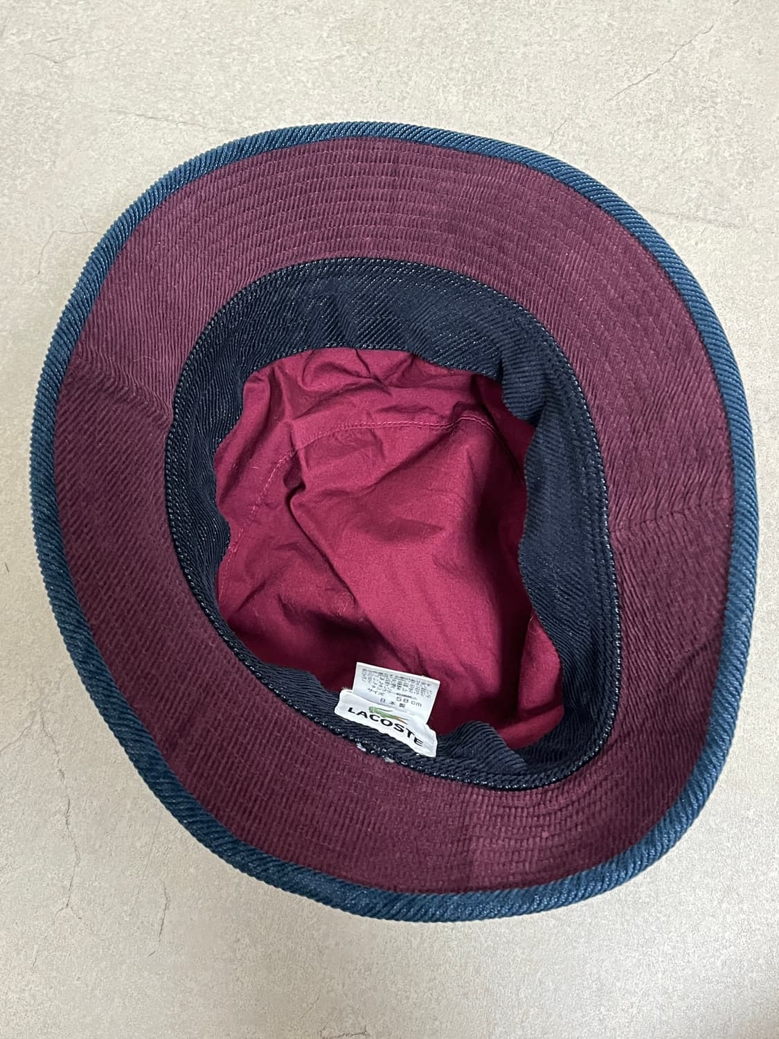 라코스테 코듀로이 벙거지 버킷햇 모자 상품이미지5